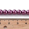 Eco-Friendly Dyed Glass Pearl Round Beads Strands HY-A002-6mm-RB029-5
