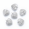 Tarnish Resistant 304 Stainless Steel Pendant Rhinestone Settings STAS-N097-255P-2