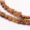 Natural Yellow Moss Agate Beads Strands G-J365-03-3