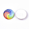 Flat Back Glass Cabochons GGLA-S047-04A-6mm-3