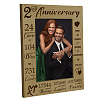 Natural Wood 2nd Anniversary Photo Frames AJEW-WH0292-033-1