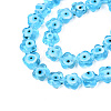 Handmade Evil Eye Lampwork Beads Strands LAMP-N029-008C-3