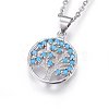 304 Stainless Steel Pendant Necklaces NJEW-L146-03-2