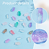   150pcs 10 Colors Transparent Spray Painted Glass Beads GLAA-PH0002-71-4