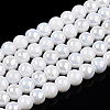 Electroplate Opaque Glass Beads Strands X-GLAA-T032-P4mm-AB02-1