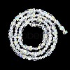 Electroplate Glass Beads Strands EGLA-B007-01A-AB01-2