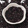 Spray Painted Glass Seed Beads SEED-F005-08A-02-2