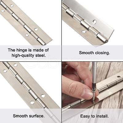 Spritewelry 54Pcs 2 Styles Stainless Steel Hinges TOOL-SW0001-01B-1