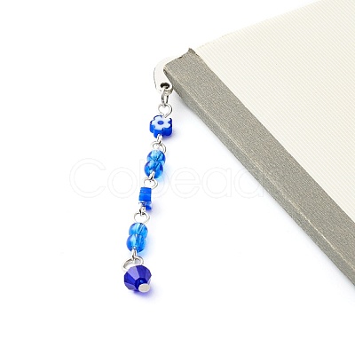 Handmade Zinc Alloy Bookmarks AJEW-JK00172-1