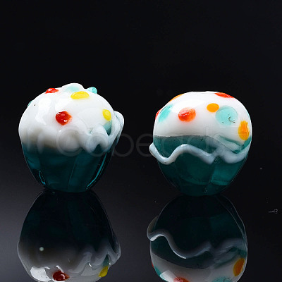 Handmade Bumpy Lampwork Beads Strands LAMP-N021-029-1