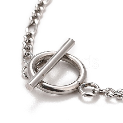 Non-Tarnish 304 Stainless Steel Chain Necklaces NJEW-A002-08P-1