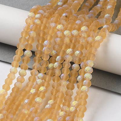 Transparent Glass Beads Strands EGLA-A044-T8mm-MB23-1