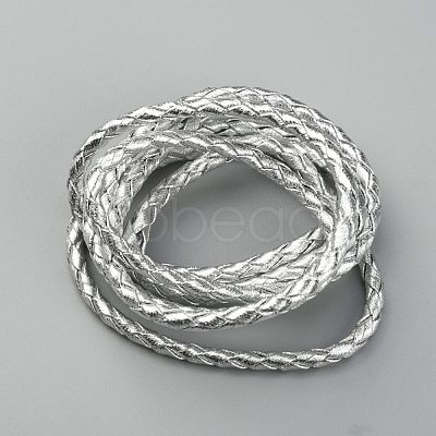 Braided PU Leather Cords WL-WH0005-002C-1