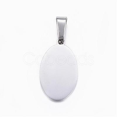 304 Stainless Steel Pendants STAS-H355-36-1