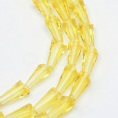 Transparent Glass Bead Strands GLAA-R170-4x8-01B-1