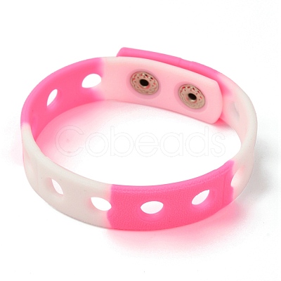 Unisex Silicone Cord Bracelets BJEW-M204-01B-1