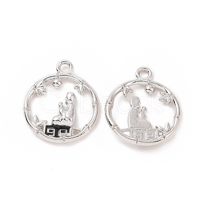 Alloy Enamel Pendants ENAM-G213-12P-1