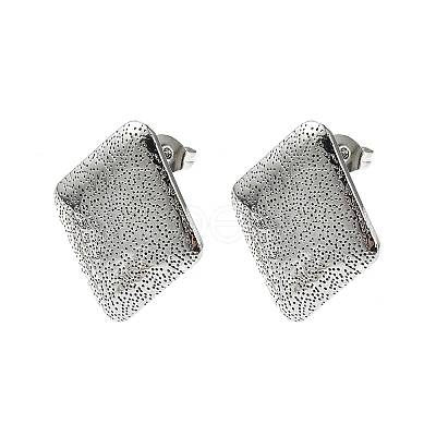 Non-Tarnish 304 Stainless Steel Stud Earring Findings STAS-L024-002P-01-1