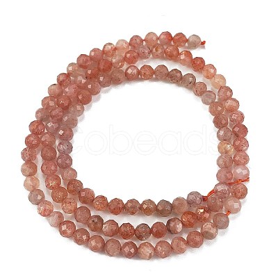 Natural Sunstone Beads Strands G-L597-C01-02-1