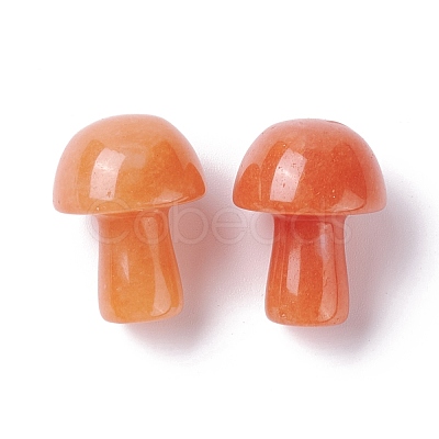 Natural Red Aventurine Mushroom Gua Sha Stone G-D456-26K-1