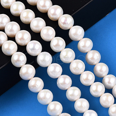 Natural Cultured Freshwater Pearl Beads Strands PEAR-N016-09C-1