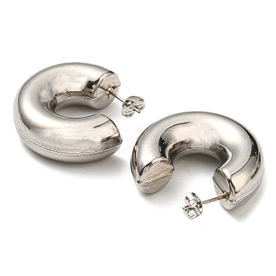 Non-Tarnish 304 Stainless Steel Stud Earrings EJEW-E602-03P-1