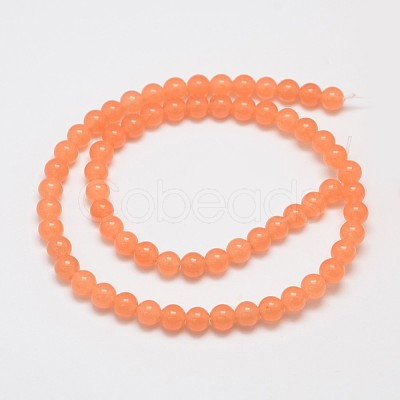 Natural & Dyed Malaysia Jade Bead Strands G-A146-6mm-A05-1