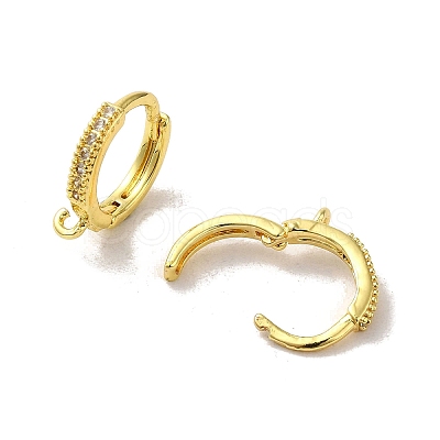 Brass Hoop Earring Findings FIND-Z039-32G-1