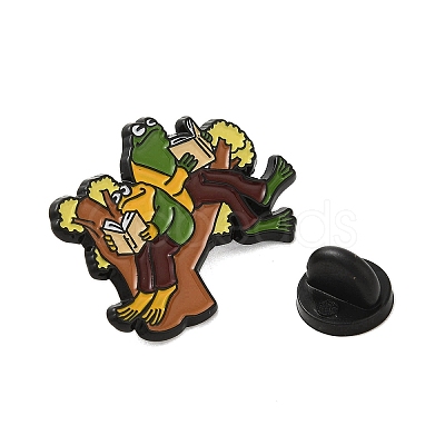 Cartoon Frog Zinc Alloy Brooches JEWB-O014-03E-1