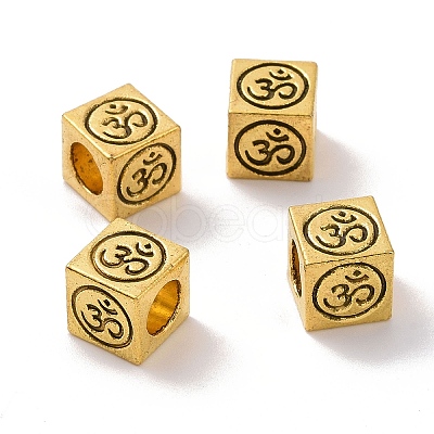 Tibetan Style Alloy European Beads FIND-H038-30AG-1