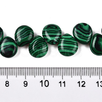 Synthetic Malachite Beads Strands G-T138-119-1