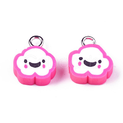 Handmade Polymer Clay Charms CLAY-N006-37B-01G-1