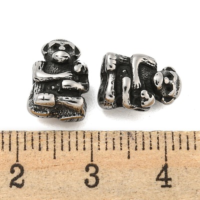 Animal 304 Stainless Steel Beads STAS-E214-11AS-09-1