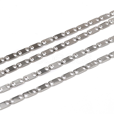 Tarnish Resistant 304 Stainless Steel Mariner Link Chains CHS-K002-18P-1