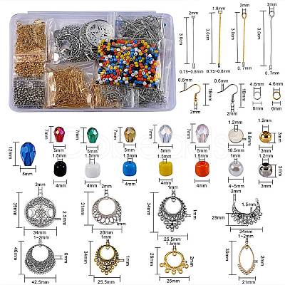 DIY Chandelier Earring Making Kits DIY-SZ0007-78-1