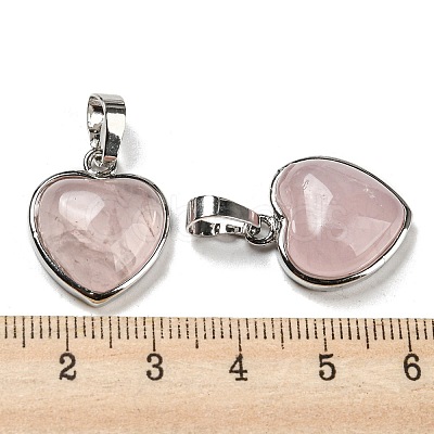 Natural Rose Quartz Pendants G-I358-A22-1