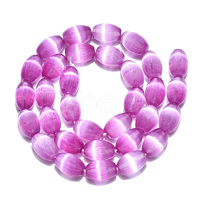 Dyed Natural Selenite Beads Strands G-T138-232F-1