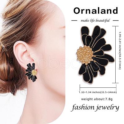 Vintage Flower Stud Earrings for Women JE1095C-1