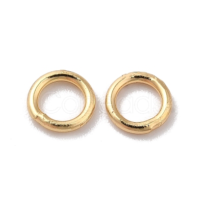 Brass Soldered Jump Rings X-KK-G465-26G-1