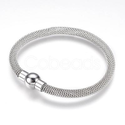 304 Stainless Steel Bracelets BJEW-F274-02-1