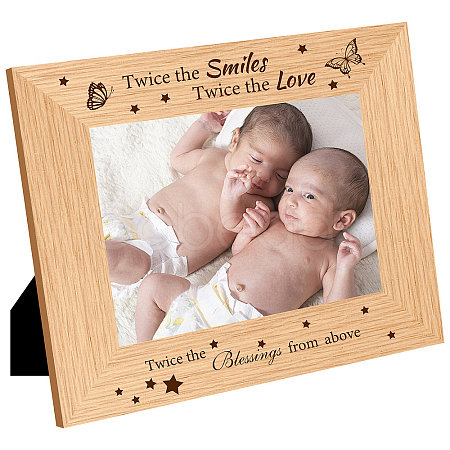 Natural Wood Photo Frames DIY-WH0247-012-1