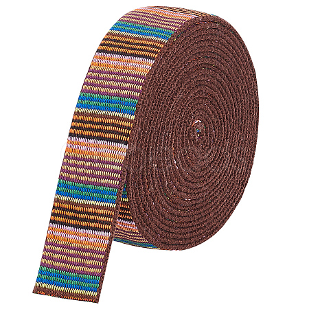 BENECREAT 5 Yards Ethnic Style Polyester Ribbons SRIB-BC0001-17-1