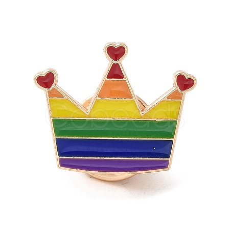 Pride Rainbow Theme Enamel Pins JEWB-G031-01N-1