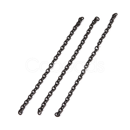 Ion Plating(IP) 304 Stainless Steel Cable Chains CHS-WH0007-01B-EB-1