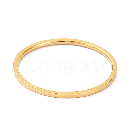 1mm Polished Plain Dome Finger Ring for Girl Women RJEW-C012-02G-G-1
