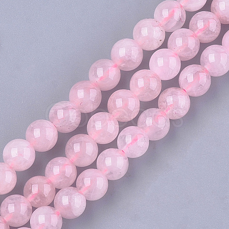 Natural Rose Quartz Beads Strands G-S333-6mm-033-1