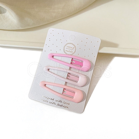 Alloy Snap Hair Clips for Girl PW-WG5795B-02-1