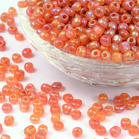 (Repacking Service Available) Round Glass Seed Beads SEED-C016-4mm-169B-1