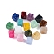 Acrylic Bead, Imitation Jade, Cube, Mixed Color, 9x8x8mm, Hole: 2mm, 833pcs/500g