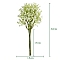 Plastic Imitation Babysbreath, Artificial Flower Bouquets, for Wedding Bouquet Floral Arrangement Table Decoration, Honeydew, 320mm